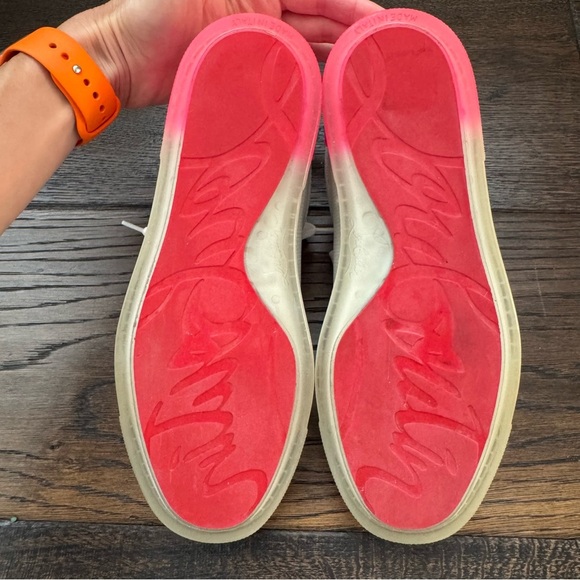Christian Louboutin Fun Vieira Leather Sneakers - Picture 9 of 11